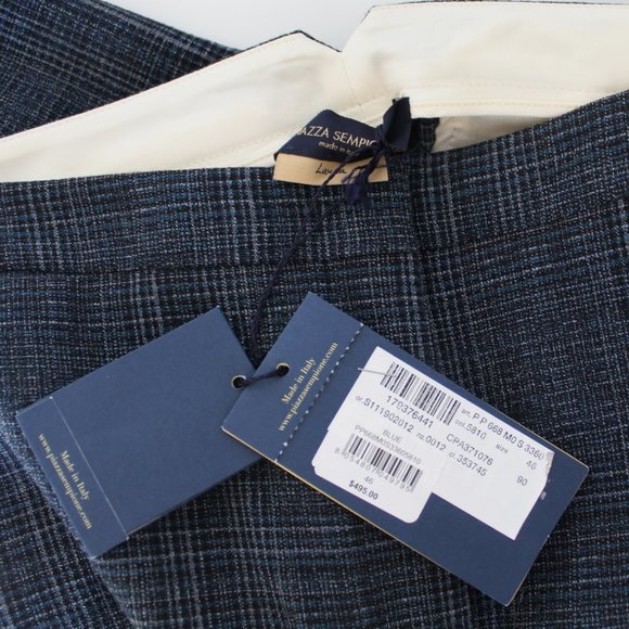 NWT Piazza Sempione Laura Plaid Trousers | Designer Tailored Trousers - Picture 4 of 9